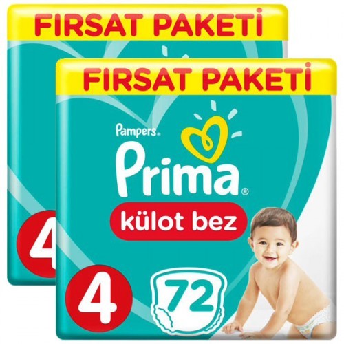 Prima Külot Bebek Bezi 4 Beden Maxi Fırsat Paketi 144 Adet