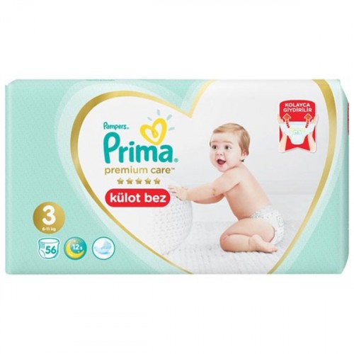 Prima Külot Bebek Bezi Premium Care 3 Beden 56 lı