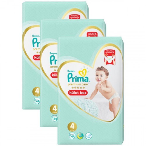 Prima Külot Bebek Bezi Premium Care 4 Beden 44 lü x 3 Adet