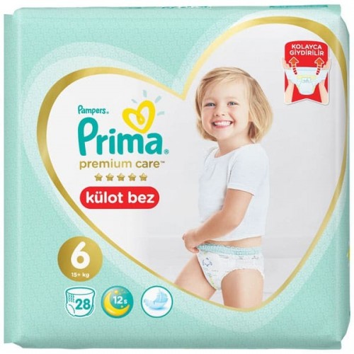 Prima Külot Bebek Bezi Premium Care 6 Beden 28 li