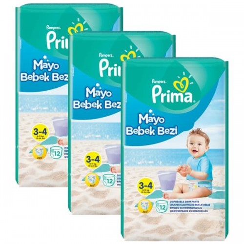 Prima Mayo Bebek Bezi 3 - 4 Beden 12 li x 3 Adet