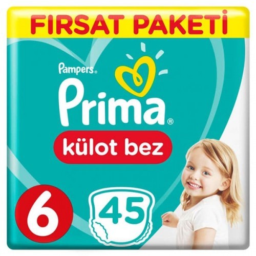 Prima Külot Bebek Bezi 6 Beden Ekstra Large Fırsat Paketi 45 Adet