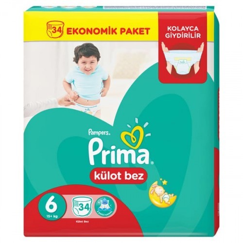 Prima Pants Külot Bebek Bezi 6 Beden 34 lü