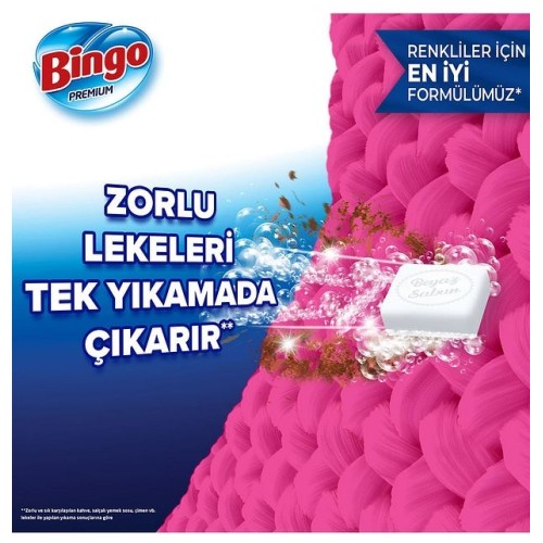 Bingo Premium Toz Çamaşır Deterjanı Renkli 7 kg+ Premium Beyaz 7 kg