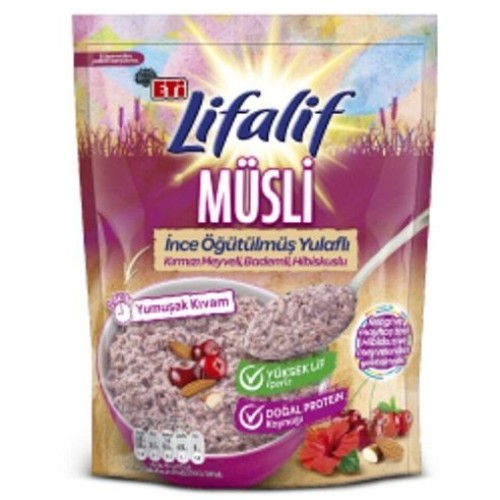 Eti Lifalif İnce Öğütülmüş Müsli Hibiskuslu 250 gr