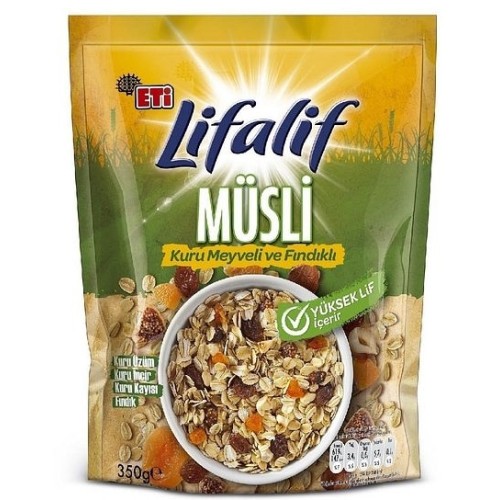 Eti Lifalif Kuru Meyveli ve Fındıklı Müsli 350 gr
