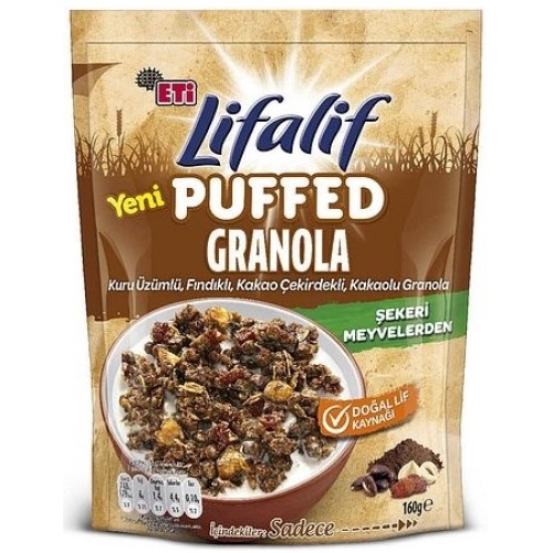 Eti Lifalif Puffed Granola Kakao 160 gr