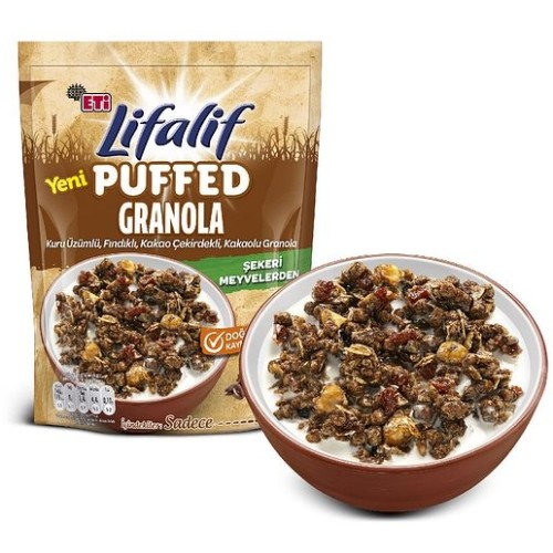 Eti Lifalif Puffed Granola Kakao 160 gr x 2 Adet Eti Lifalif Puffed Granola Kakao 160 gr x 2 Adet