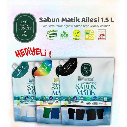Eyüp Sabri Tuncer Çamaşır Yıkama Sıvısı Paketi 1500 ml x 3 Adet