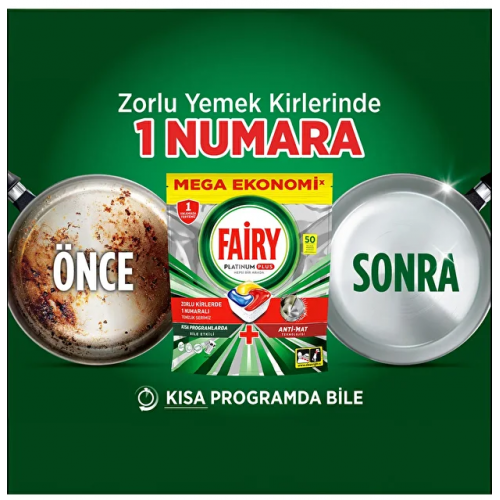 Fairy Platinum Plus Bulaşık Makinesi Tableti 50 li Fairy Platinum Plus Bulaşık Makinesi Tableti 50 li