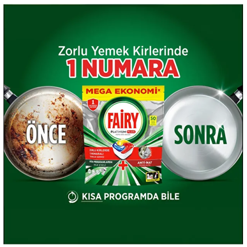 Fairy Platinum Plus Bulaşık Makinesi Tableti 50 li Fairy Platinum Plus Bulaşık Makinesi Tableti 50 li