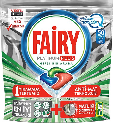 Fairy Platinum Plus Bulaşık Makinesi Tableti 50 li