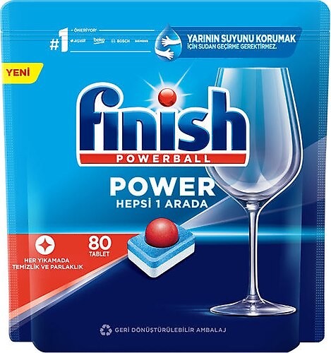 Finish Hepsi Bir Arada Bulaşık Makinesi Tableti 80 li