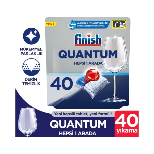 Finish Quantum Bulaşık Makinesi Deterjanı Tablet 40 lı