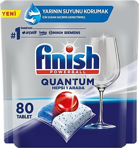 Finish Quantum Bulaşık Makinesi Tableti 80 li