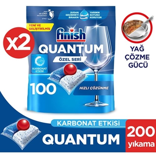 Finish Quantum Özel Seri Bulaşık Makinesi Deterjanı Kapsül 200 Adet