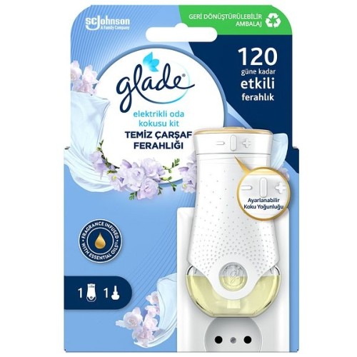Glade Elektrikli Oda Kokusu Kit Temiz Çarşaf Ferahlığı