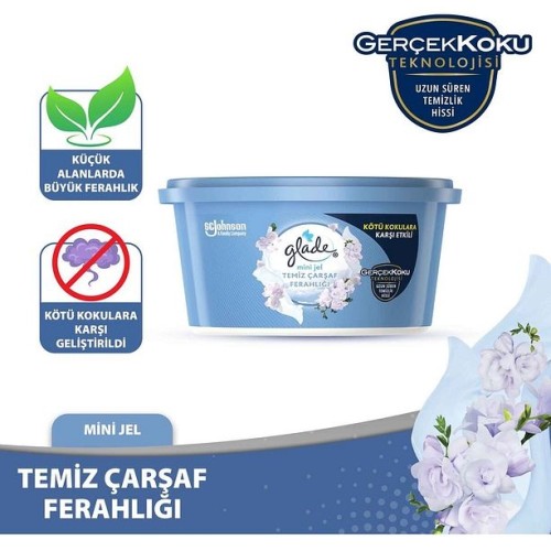 Glade Mini Jel Temiz Çarşaf Ferahlığı 70 gr