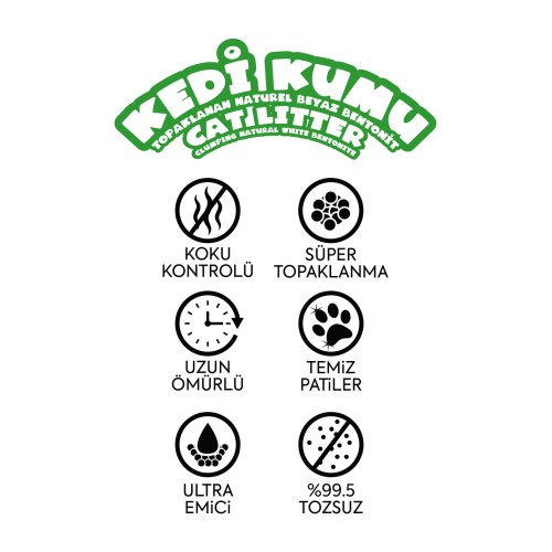 Happy Topaklanan Bentonit Natural Kedi Kumu 5 lt x 4 Adet Happy Topaklanan Bentonit Natural Kedi Kumu 5 lt x 4 Adet