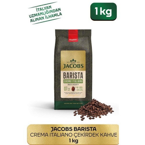 Jacobs Barista Editions Çekirdek Kahve Crema Italiano 1 kg Jacobs Barista Editions Çekirdek Kahve Crema Italiano 1 kg