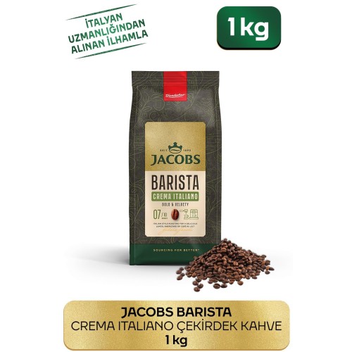 Jacobs Barista Editions Çekirdek Kahve Crema Italiano 1 kg Jacobs Barista Editions Çekirdek Kahve Crema Italiano 1 kg