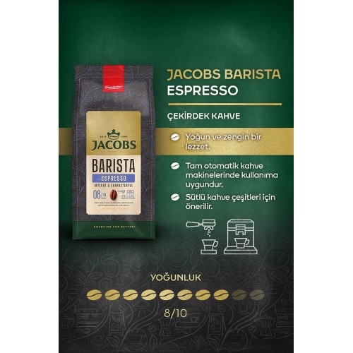 Jacobs Barista Editions Çekirdek Kahve Espresso 1 kg Jacobs Barista Editions Çekirdek Kahve Espresso 1 kg