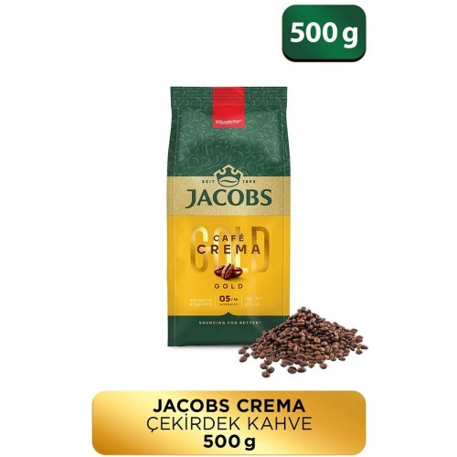 Jacobs Cafe Crema Çekirdek Kahve 500 gr x 4 Adet