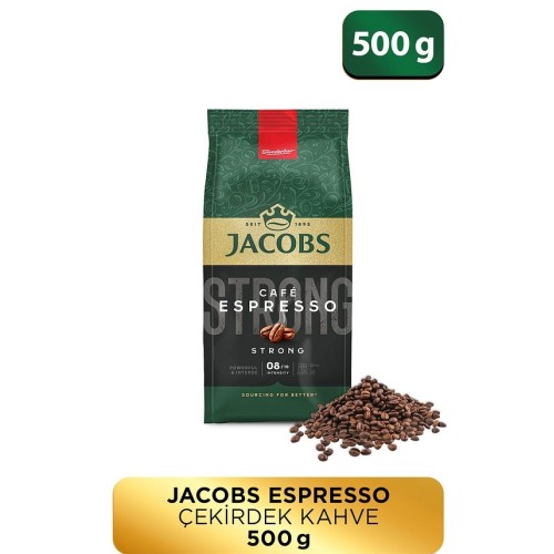 Jacobs Cafe Espresso Çekirdek Kahve 500 gr Jacobs Cafe Espresso Çekirdek Kahve 500 gr