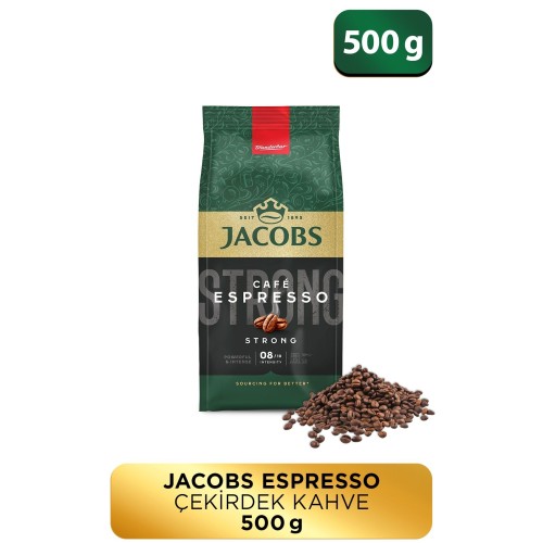Jacobs Cafe Espresso Çekirdek Kahve 500 gr Jacobs Cafe Espresso Çekirdek Kahve 500 gr