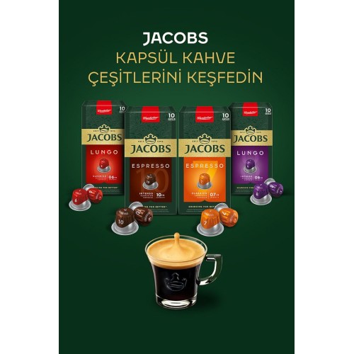 Jacobs Espresso 7 Kapsül Kahve Nespresso Uyumlu 10 lu x 10 Adet