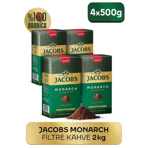 Jacobs Monarch Filtre Kahve 500 Gr x 4 Adet