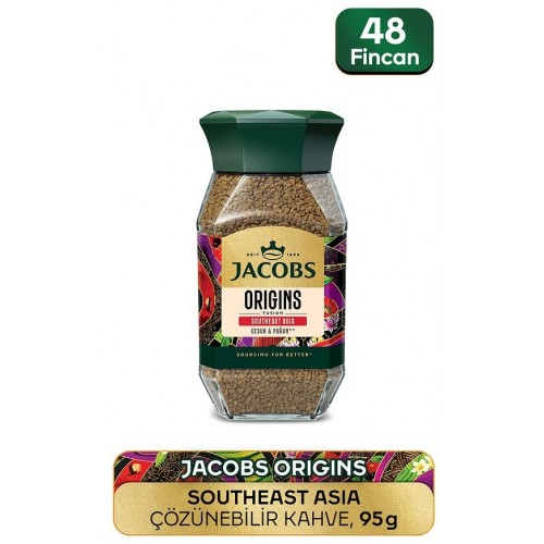 Jacobs Origin Southeast Granül Kahve Cam Kavanoz 95 gr