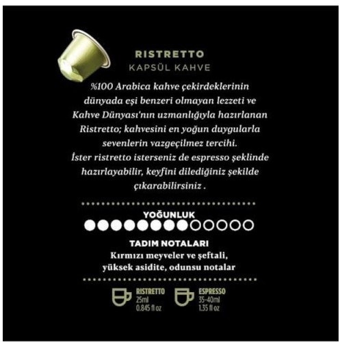 Kahve Dünyası Espresso Kapsül Tanışma Paketi 40 Kapsül