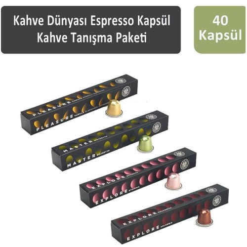 Kahve Dünyası Espresso Kapsül Tanışma Paketi 40 Kapsül