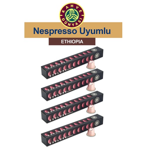 Kahve Dünyası Etiyopya Kapsül Kahve 10 lu x 4 Adet Kahve Dünyası Etiyopya Kapsül Kahve 10 lu x 4 Adet
