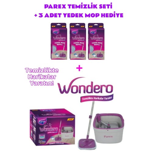 Parex Wondero Temizlik Seti + 3 Adet Yedek