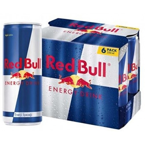 Red Bull Enerji İçeceği 6x250 ml Kutu Red Bull Enerji İçeceği 6x250 ml Kutu