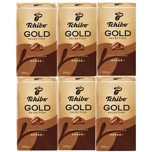 Tchibo Gold Selection Öğütülmüş Filtre Kahve 250 gr  2 li Eko x 3 Adet