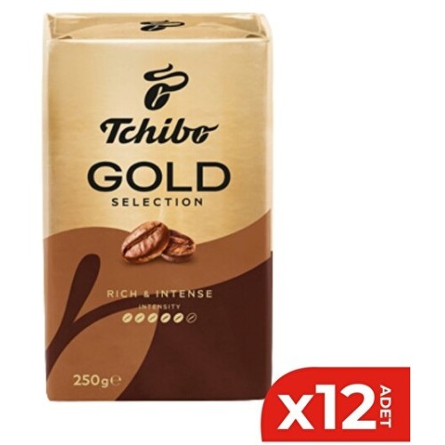 Tchibo Gold Selection Öğütülmüş Filtre Kahve 250 gr x 12 Adet