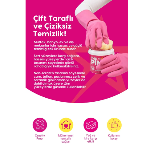 The Pink Stuff Mucizevi Dual Çift Taraflı Sünger ve Ovalayıcı The Pink Stuff Mucizevi Dual Çift Taraflı Sünger ve Ovalayıcı