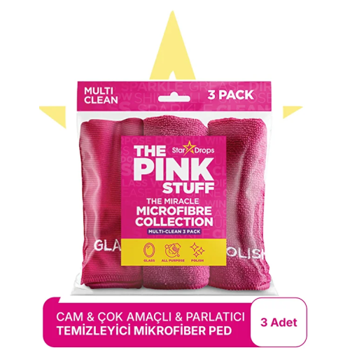 The Pink Stuff Mucizevi Mikrofiber Bez Koleksiyonu 3 lü Paket The Pink Stuff Mucizevi Mikrofiber Bez Koleksiyonu 3 lü Paket