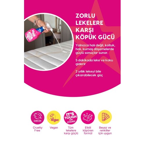 ThePinkStuff Mucizevi Köpük Halı Koltuk ve Döşeme Leke Çıkarıcı 500 ml