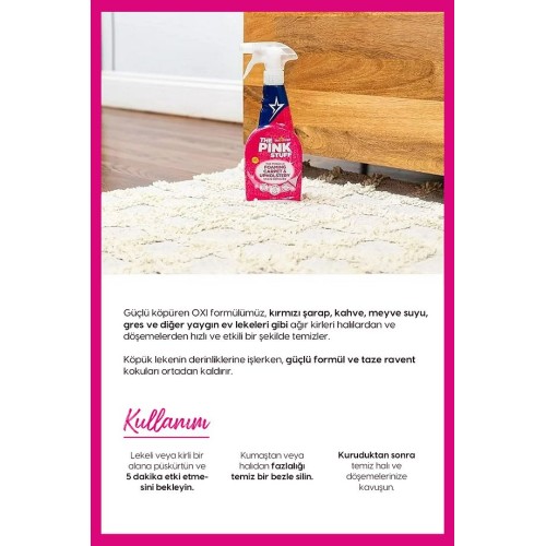 ThePinkStuff Mucizevi Köpük Halı Koltuk ve Döşeme Leke Çıkarıcı 500 ml