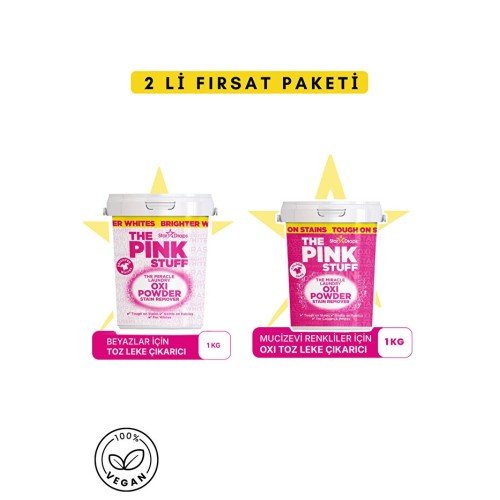 ThePinkStuff Mucizevi Oxi Toz Leke Çıkarıcı Renkli ve Beyaz 2 kg ThePinkStuff Mucizevi Oxi Toz Leke Çıkarıcı Renkli ve Beyaz 2 kg