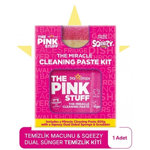 ThePinkStuff Mucizevi Temizlik Macunu 850 gr + Dual Çift Traflı Sünger