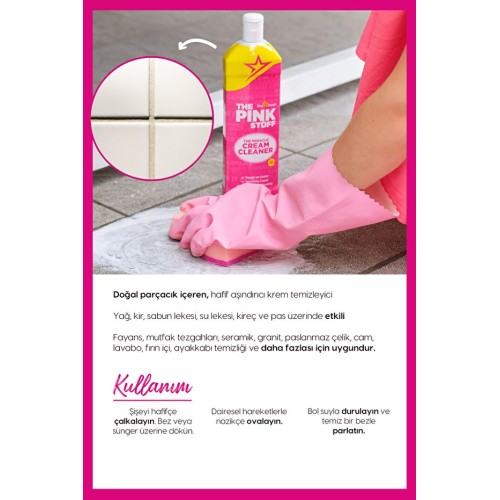 ThePinkStuff Temizlik Krem Temizleyici 500 ml +Çok Amaçlı Sprey 750 ml