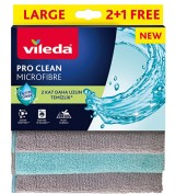 Vileda Pro Clean Enzim Teknolojili Mikrofiber Temizlik Bezi 2+1