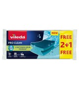 Vileda Pro Clean Oluklu Sünger 2+1