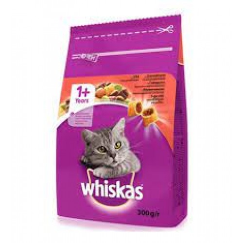 Whiskas Sığır Etli Yetişkin Kediler için Kuru Tam Mama 300 gr