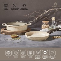 Amboss Montana 3 Parça Döküm Set (CAPPUCİNO)